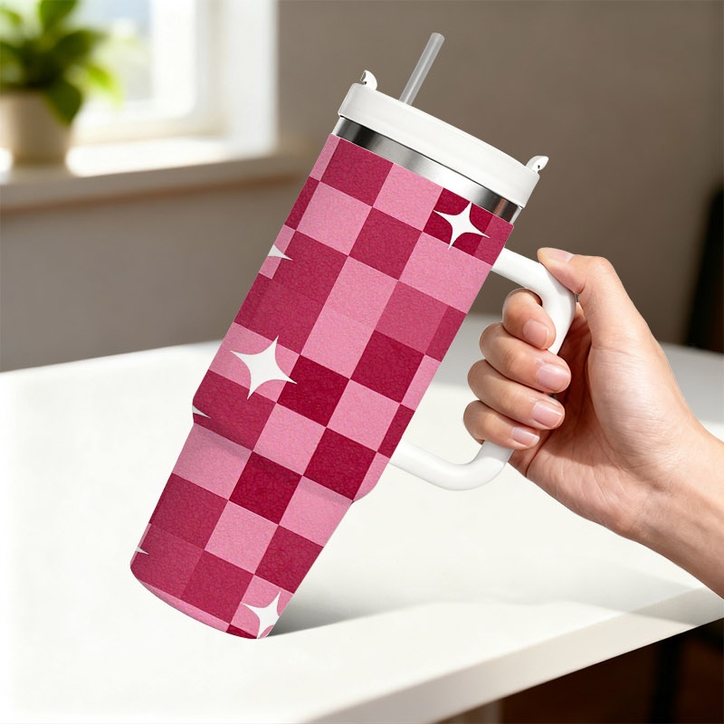 Sublimation Mug White - 1pc 40oz Insulated Tumbler with Straw
