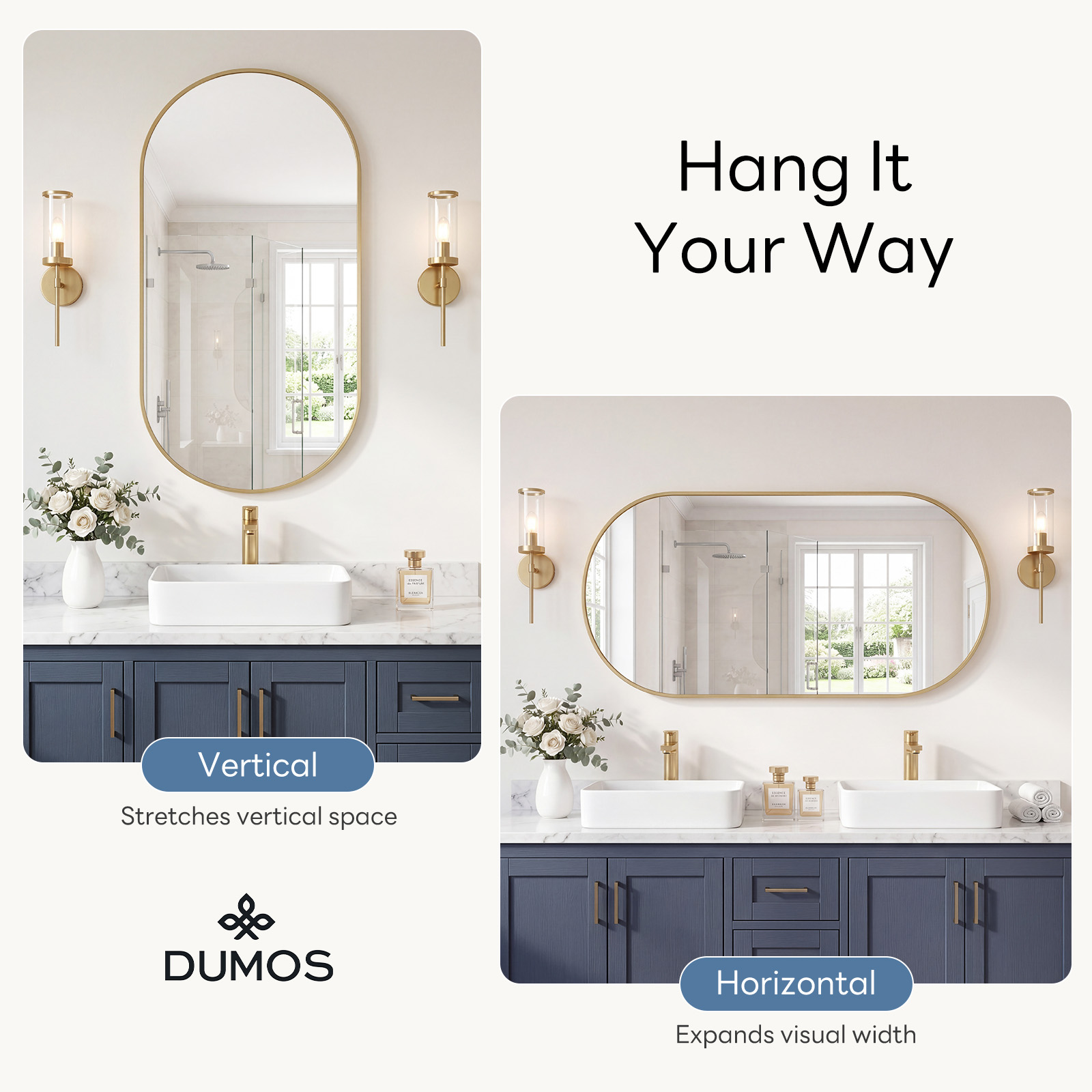 JHK Oval Wall Mirror with Meta - огляд і ціна Metal Photo Panel