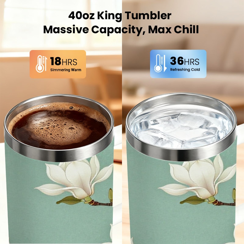1pc 40 Oz Stainless Steel Insu - огляд і ціна Sublimation Mug White