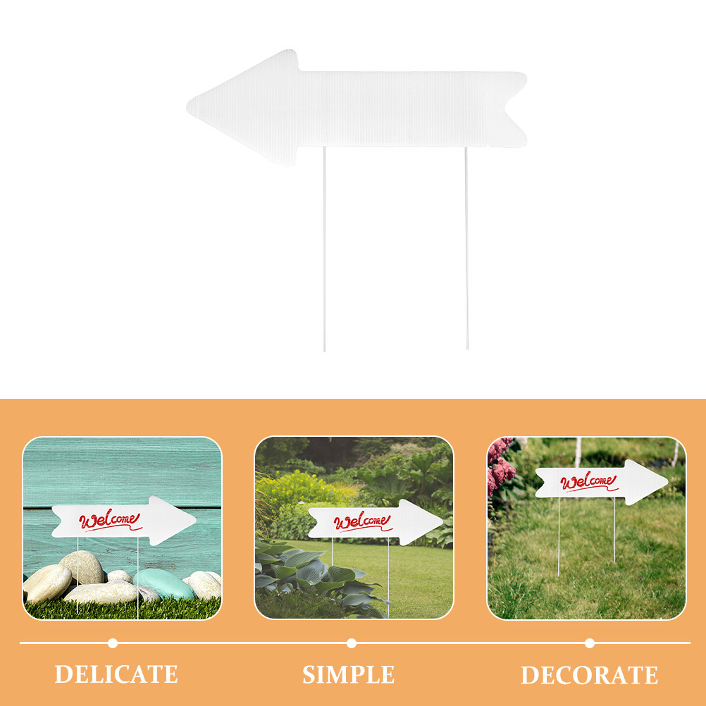 2Pcs Blank Yard Sign Arrow Sta - огляд і ціна Yard Sign Blank