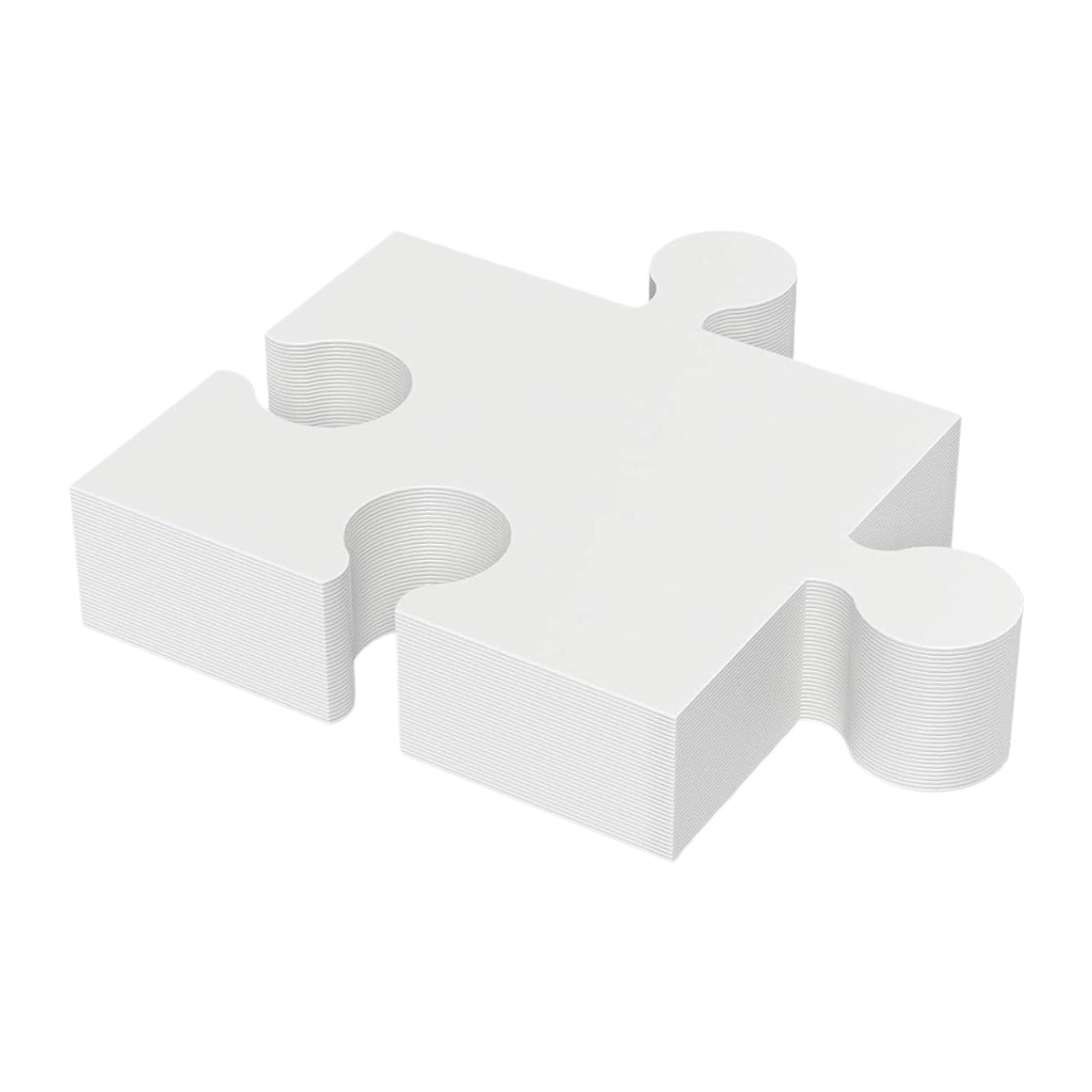 30 Pieces Blank Puzzle Pieces  - огляд і ціна Puzzle Blank White